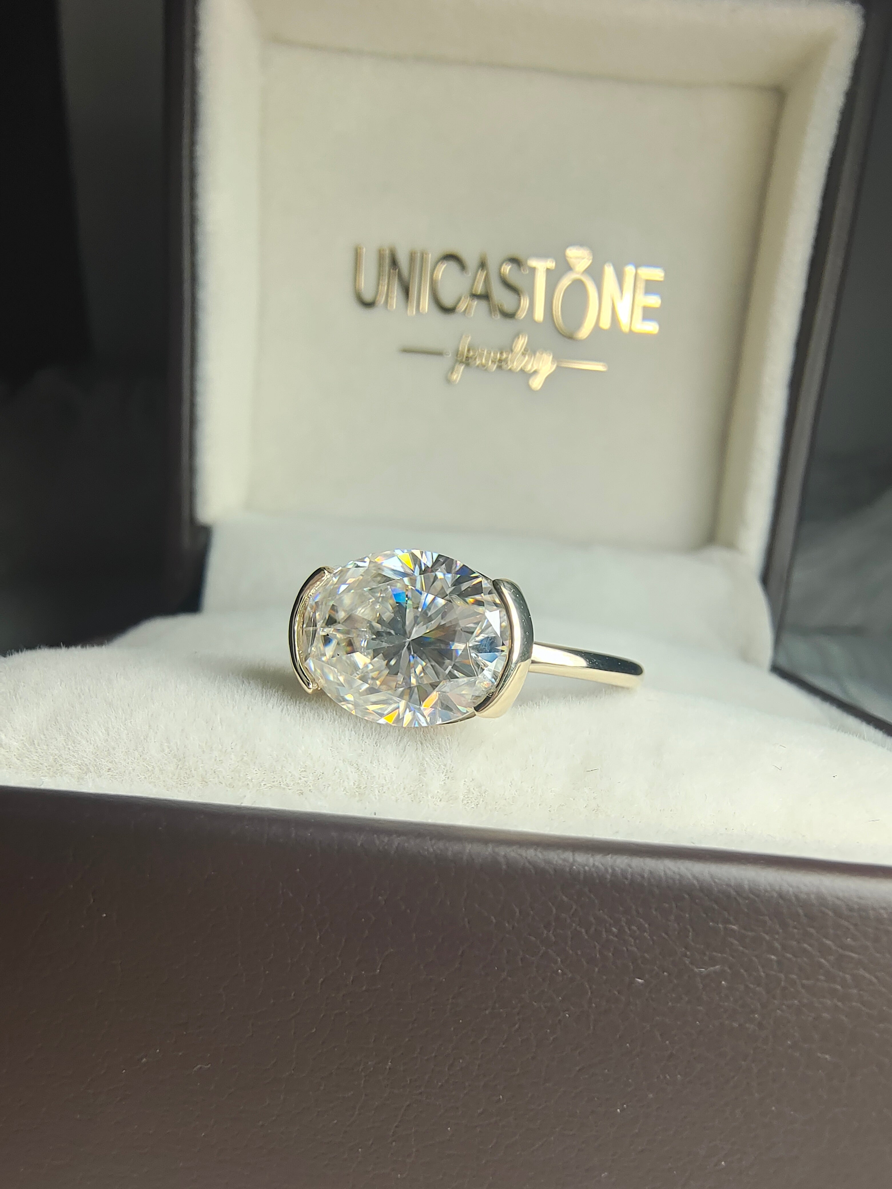 Oval Moissanite Ring