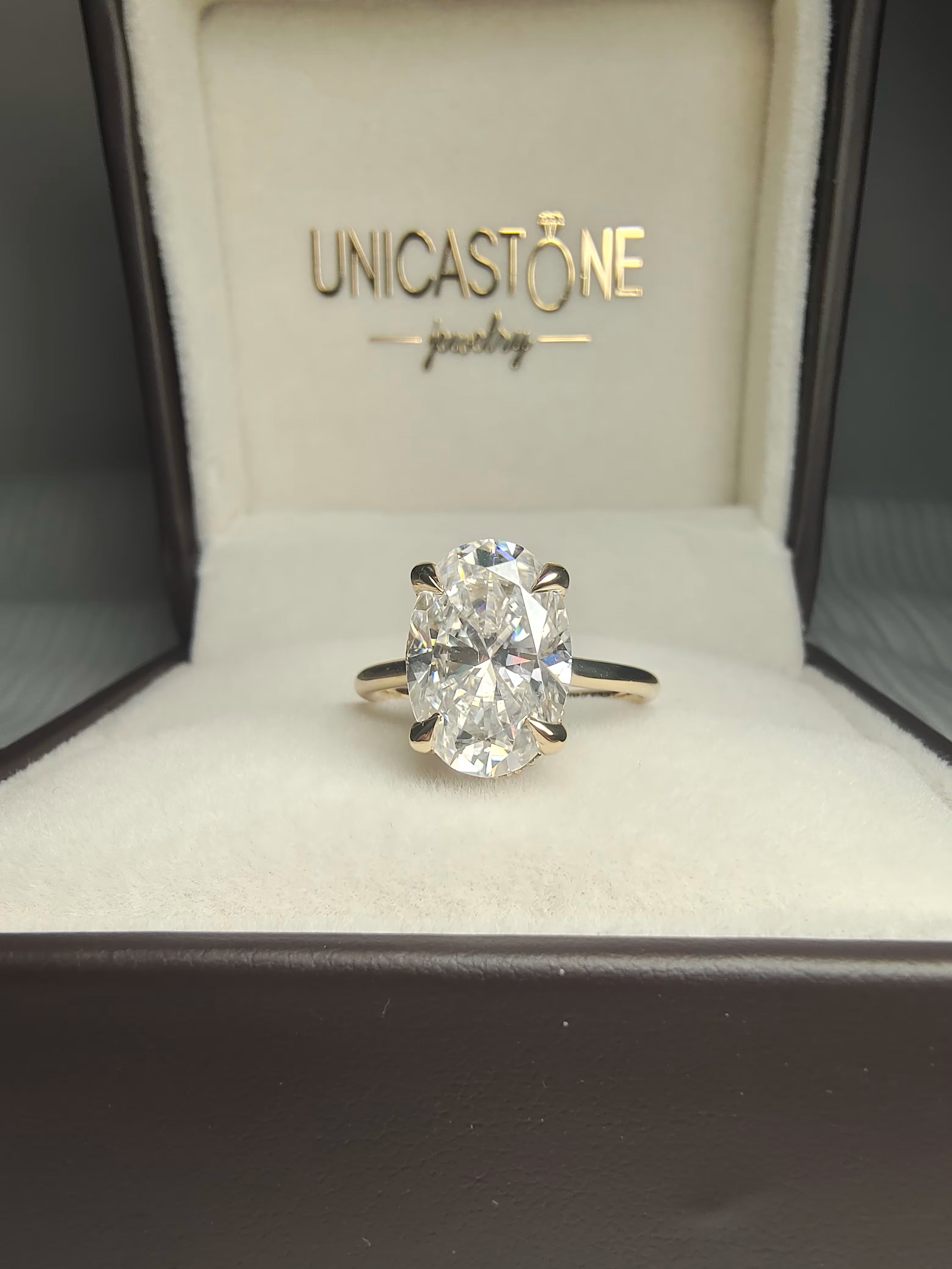 5 carat Oval Engagement Ring by UnicaStone
