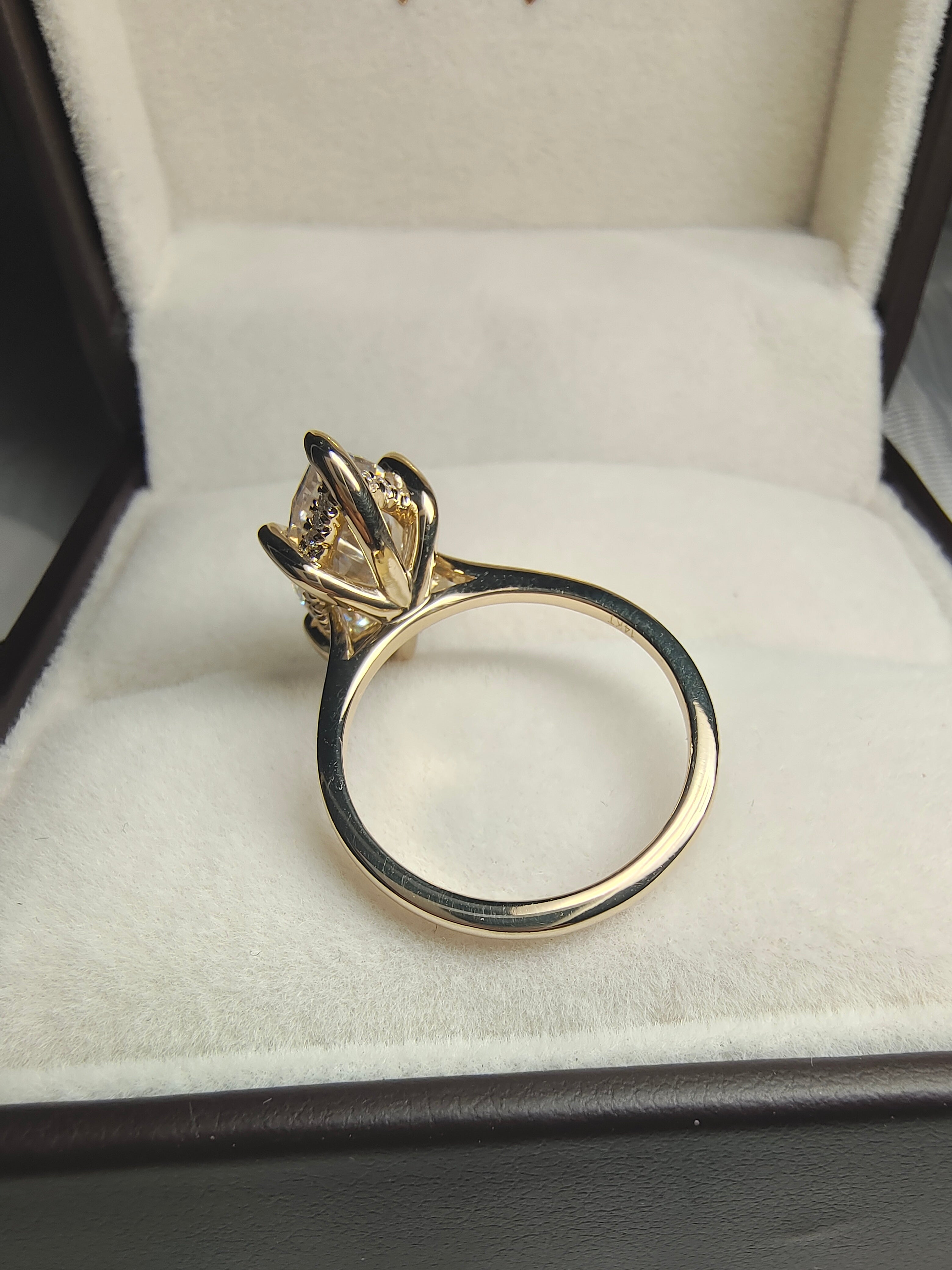 Cathedral Set Engagement Ring by UnicaStone