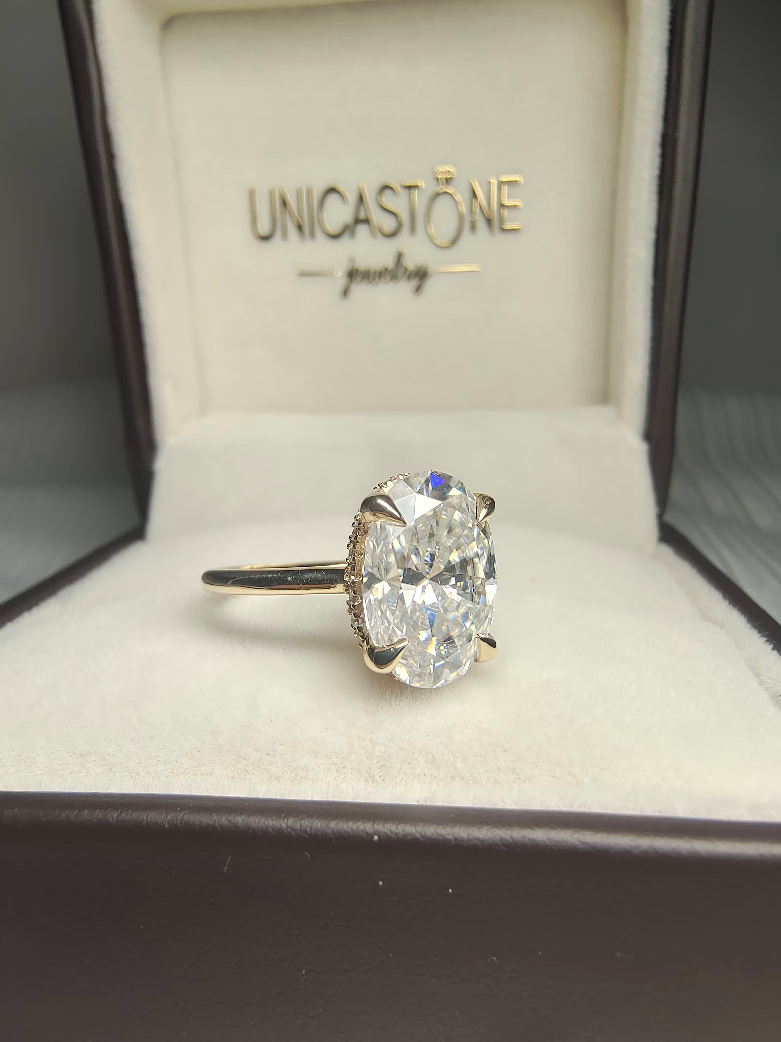 5 carat Oval Diamond Ring by UnicaStone