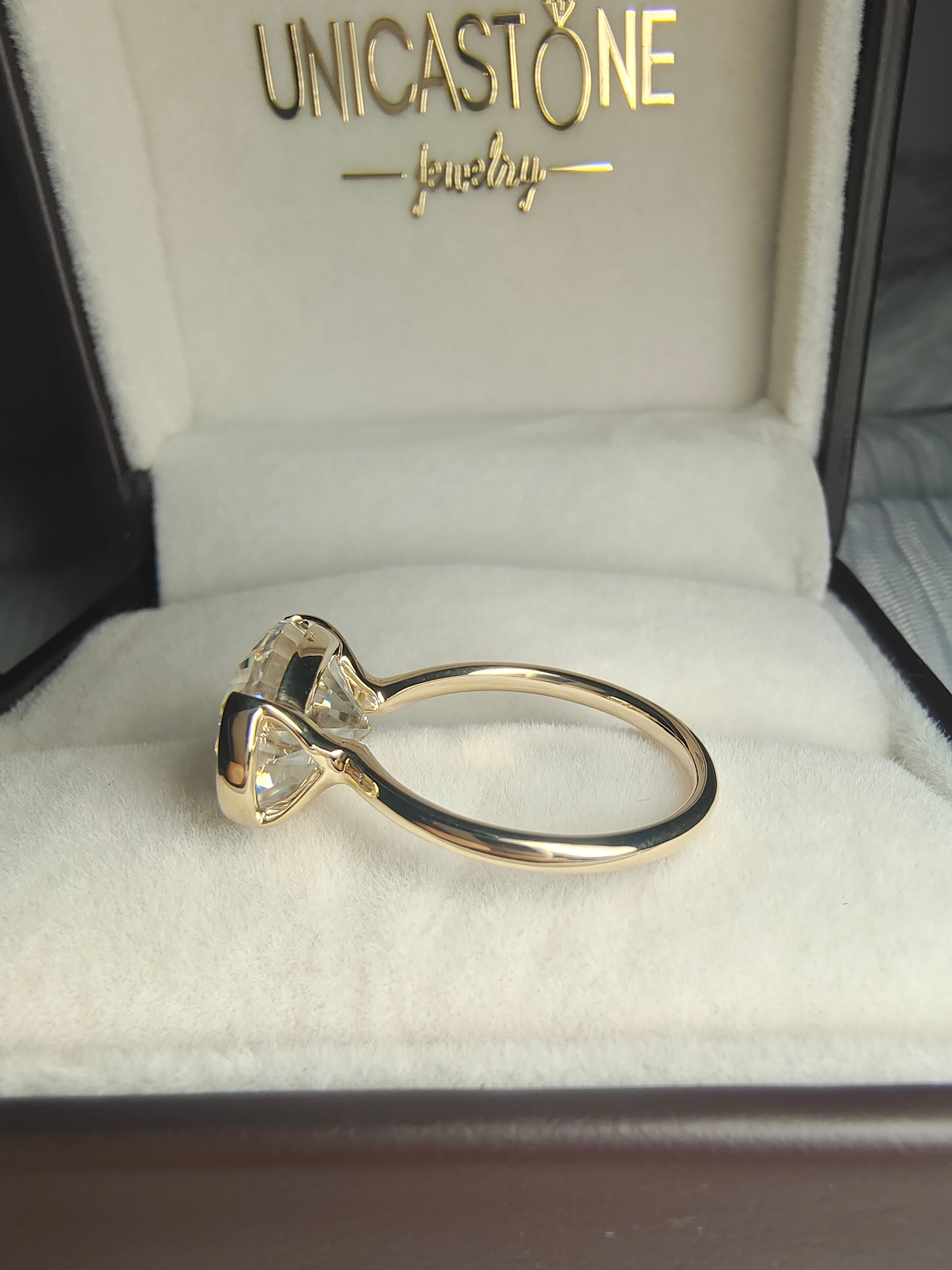 Half Bezel Setting Ring