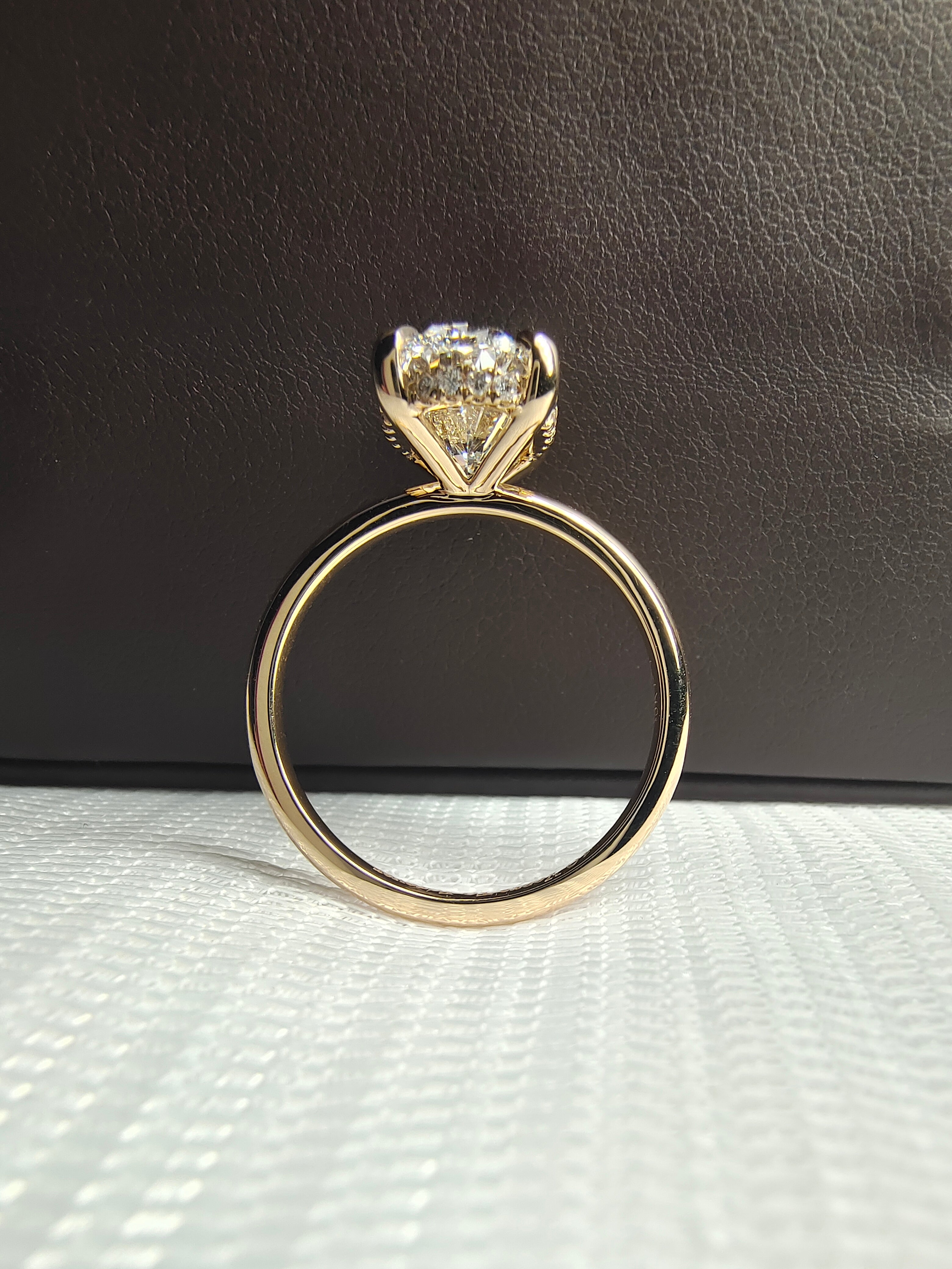 4 ct Oval Cut Lab Grown Diamond Ring by UnicaStone