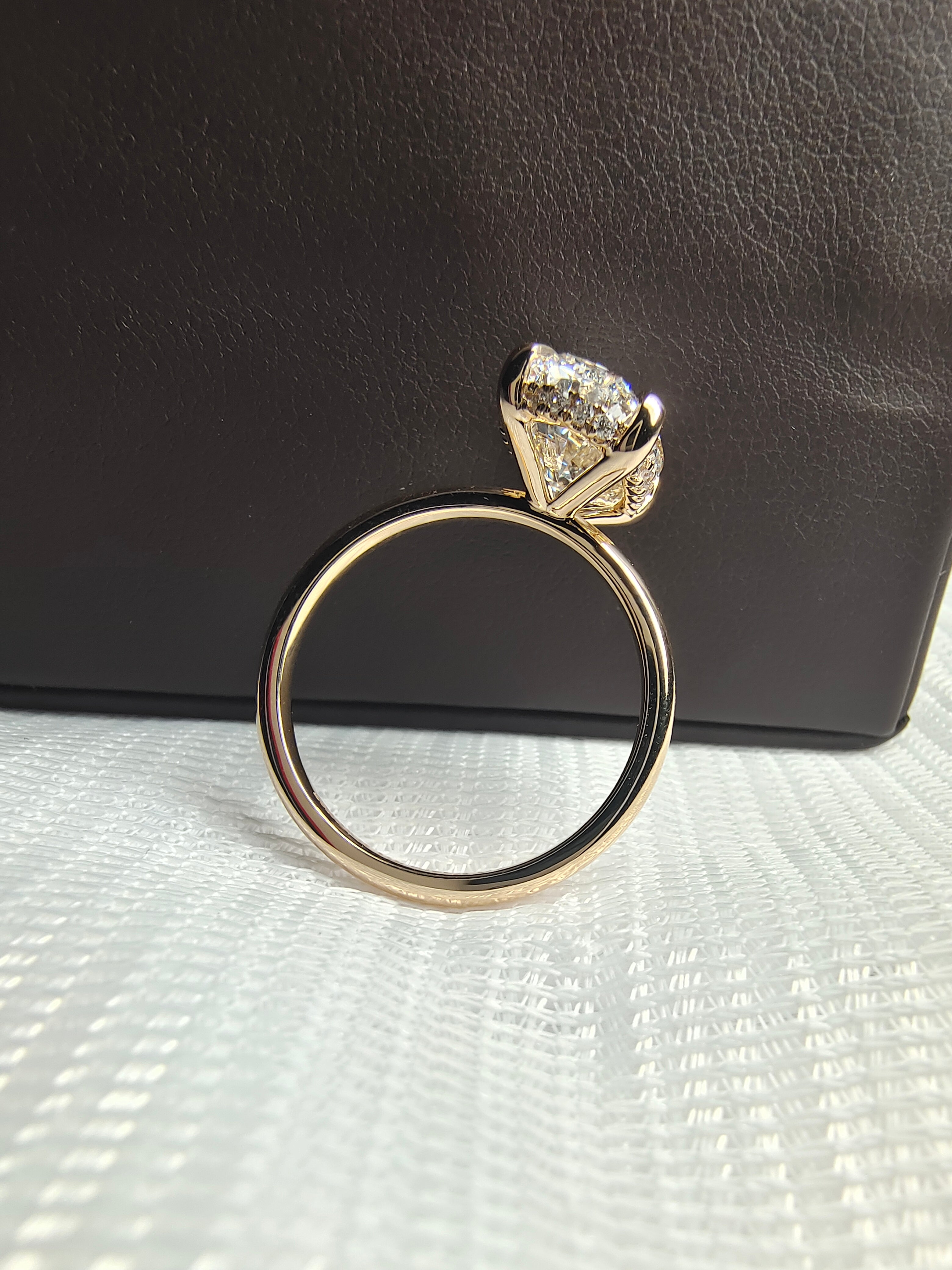 Hidden Halo Diamond Ring by UnicaStone