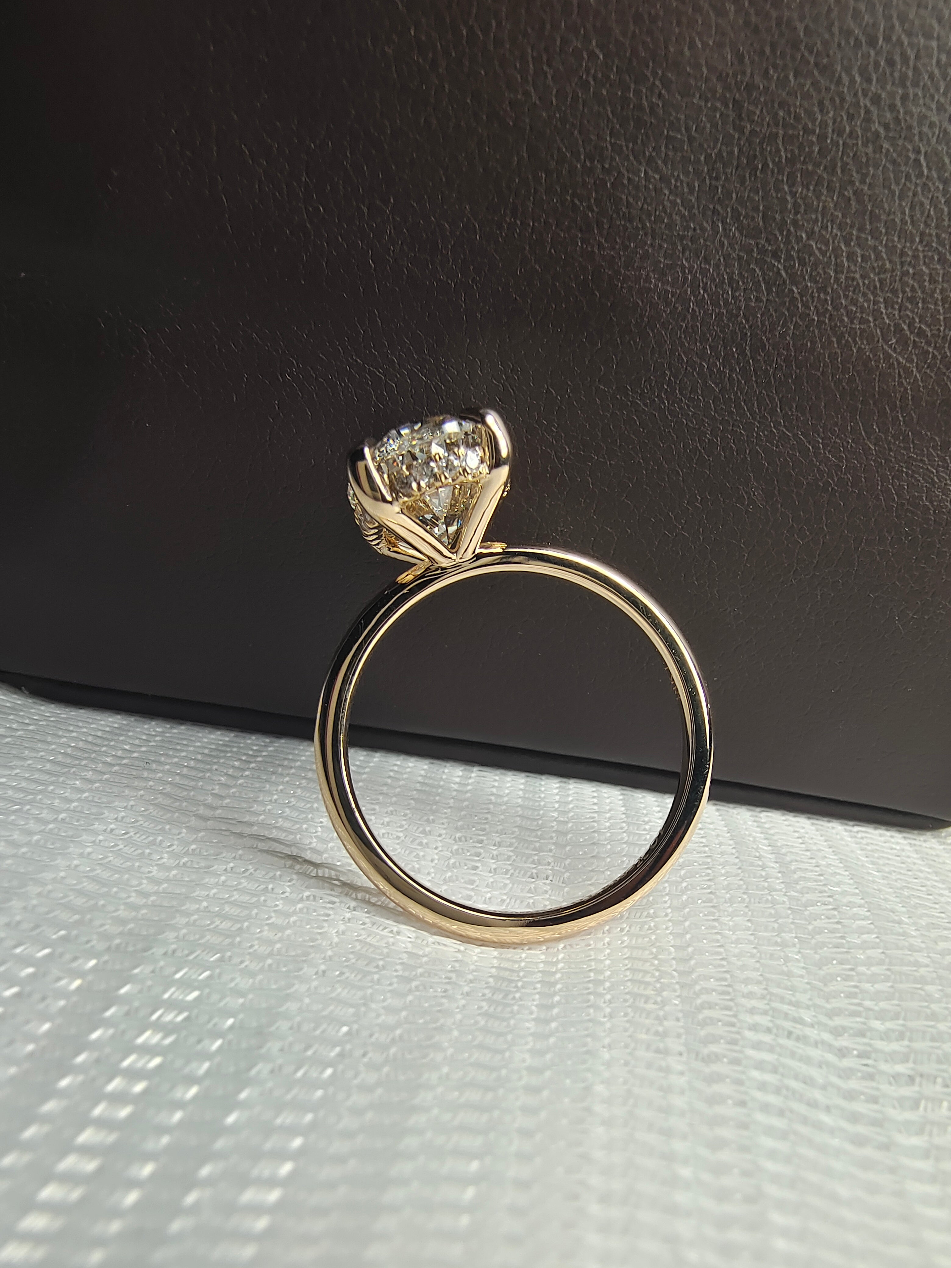 Hidden Halo Diamond Ring by UnicaStone