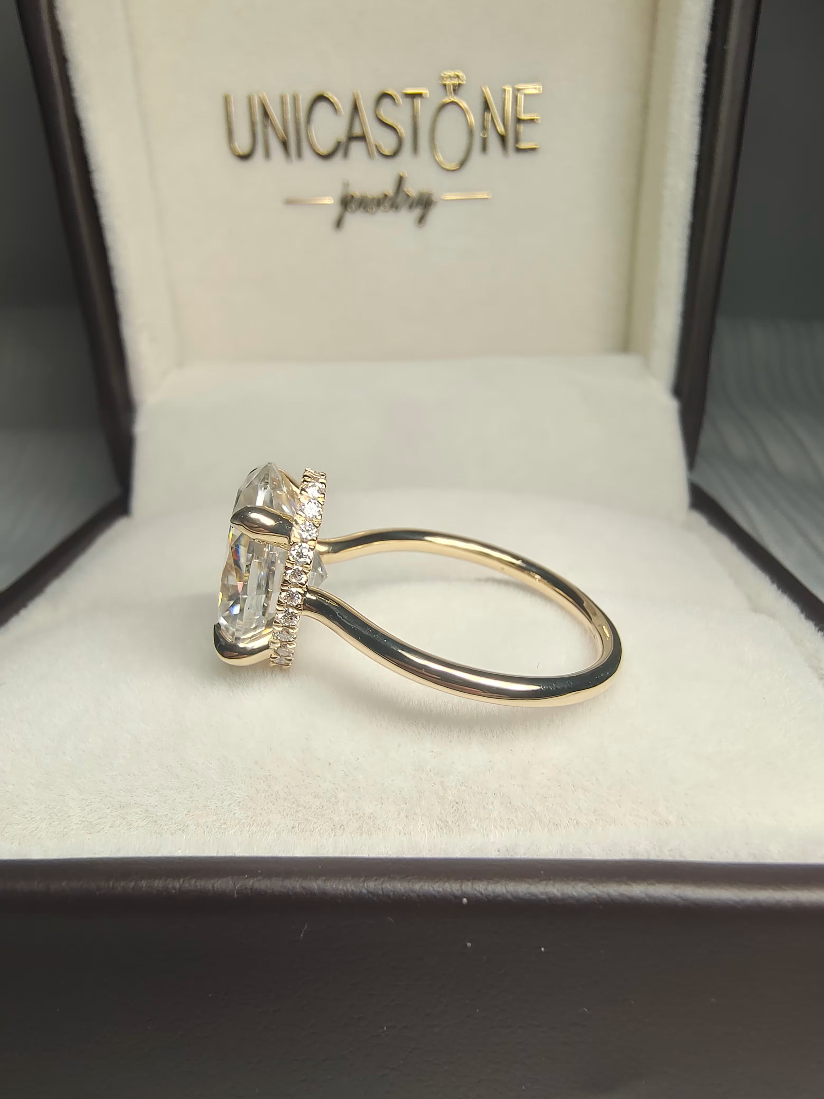 Moissanite Engagement Ring by UnicaStone
