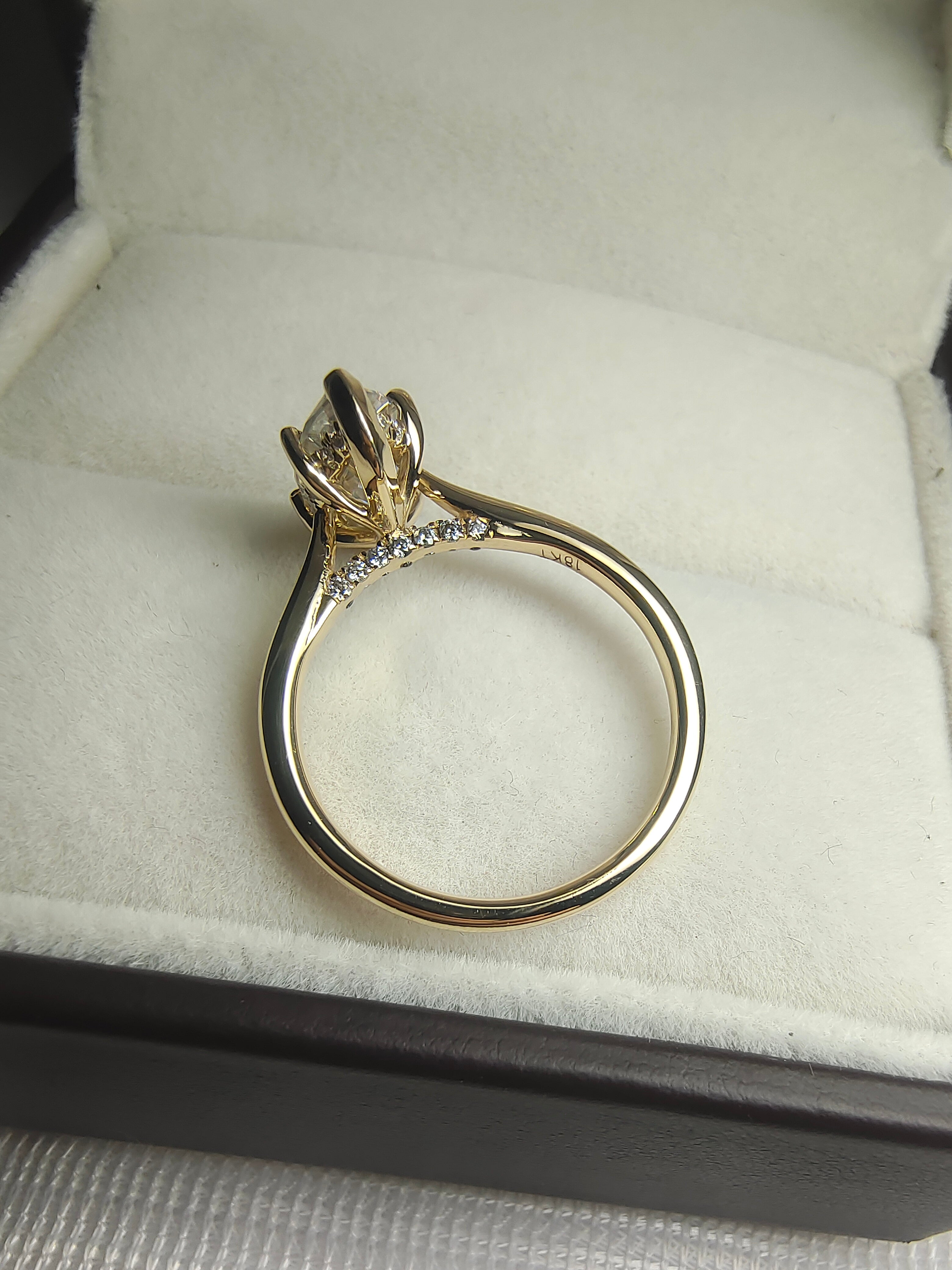 Cathedral Set Diamond Engagement Ring by UnicaStone