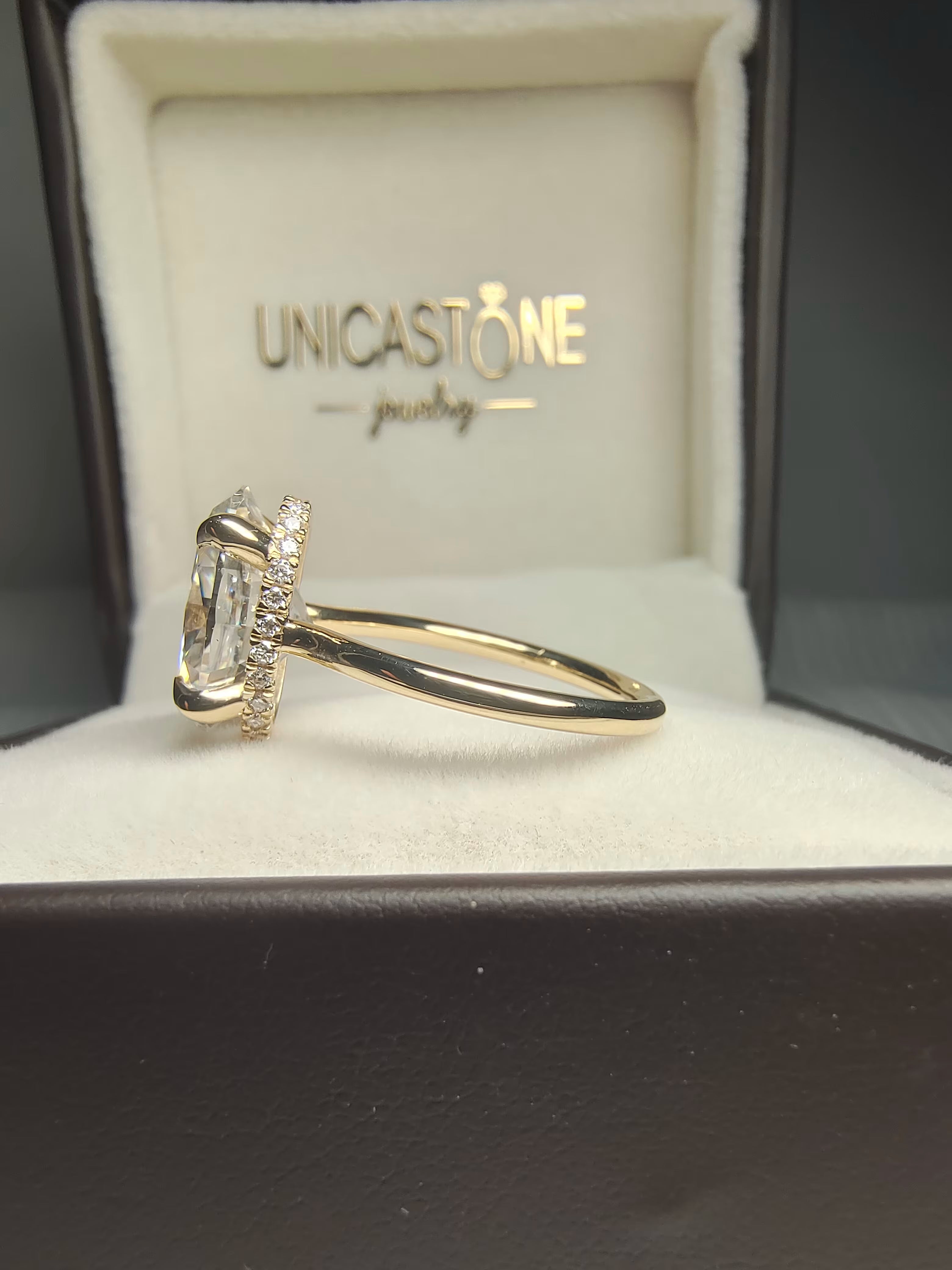 5 carat Oval Lab Diamond Ring by UnicaStone