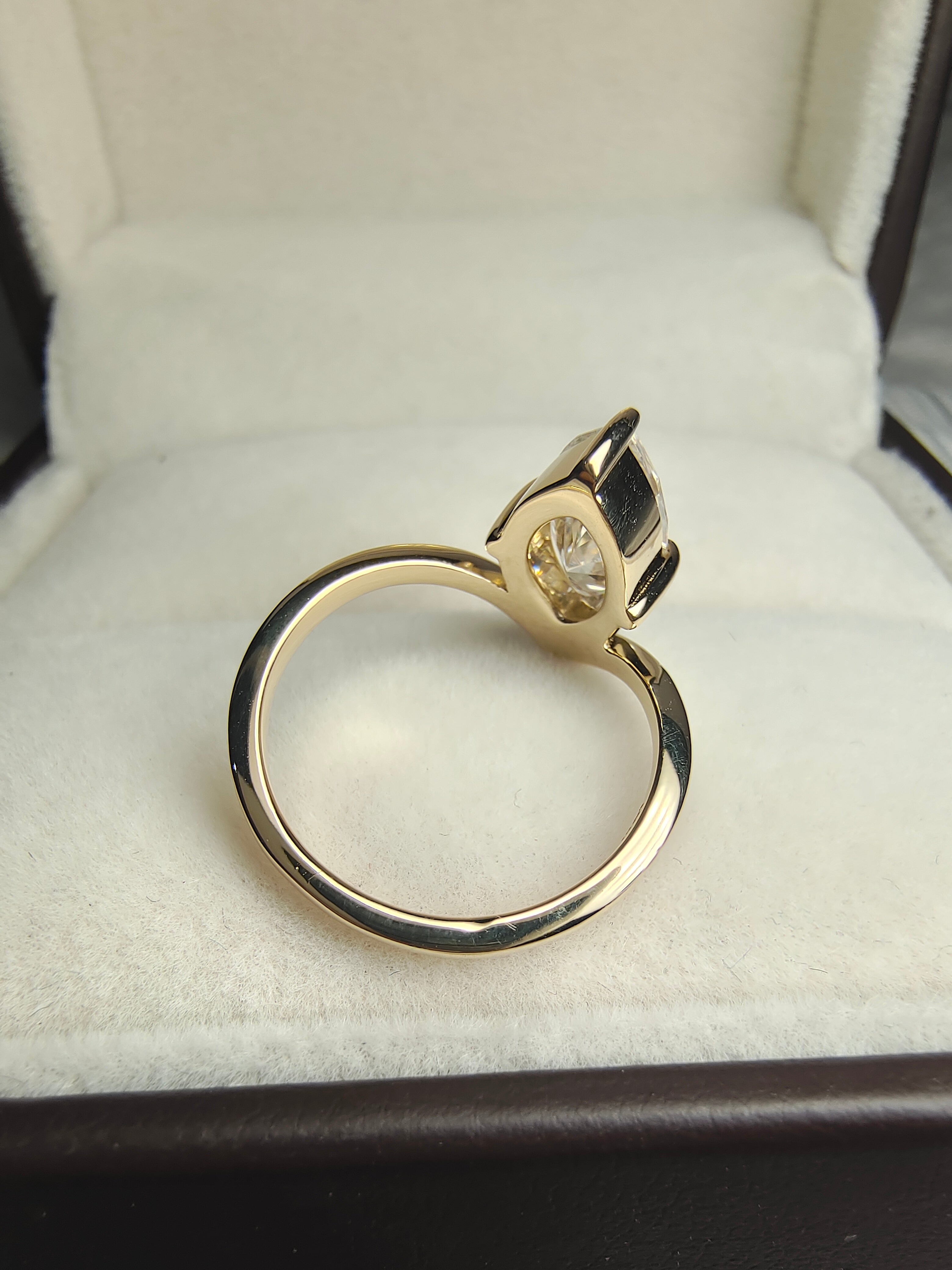 Unique Gold Engagement Ring by UnicaStone