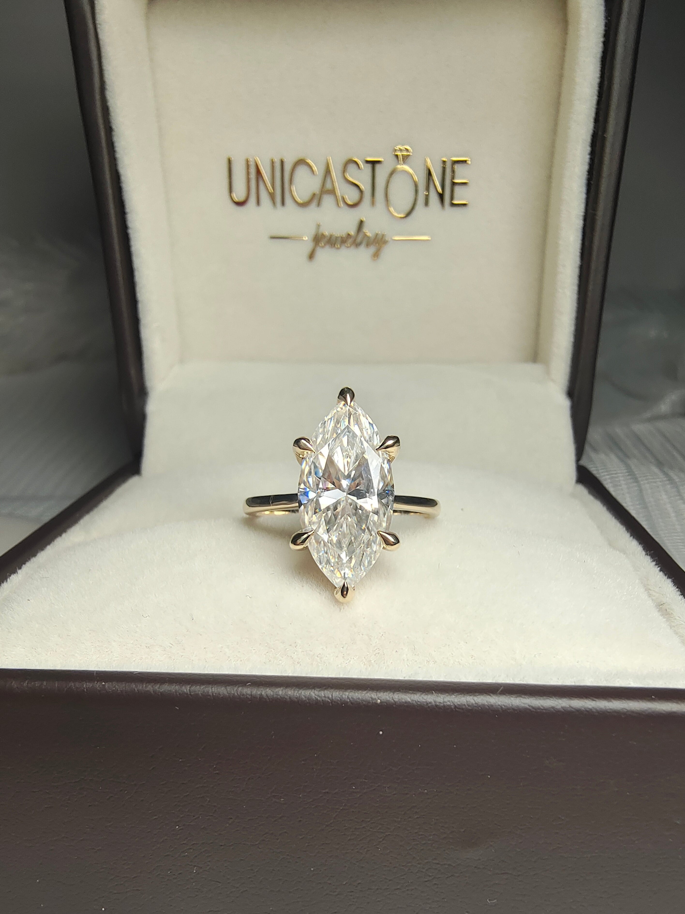 Marquise Engagement Ring by UnicaStone