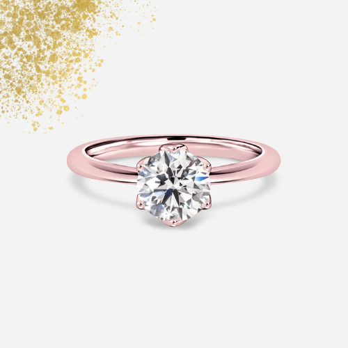 14k Rose Gold Engagement Ring