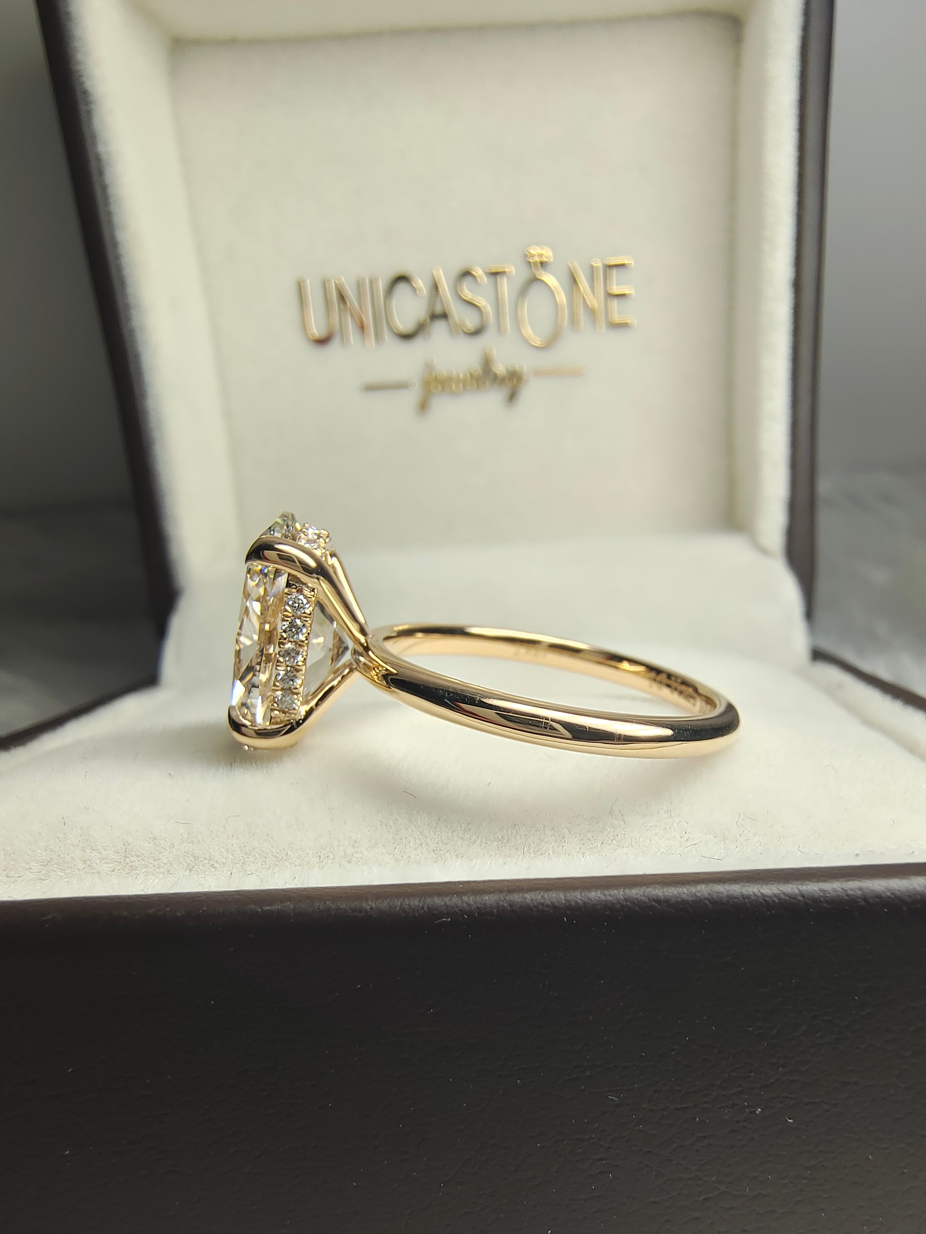 14k Yellow Gold Ring for Women by UnicaStone