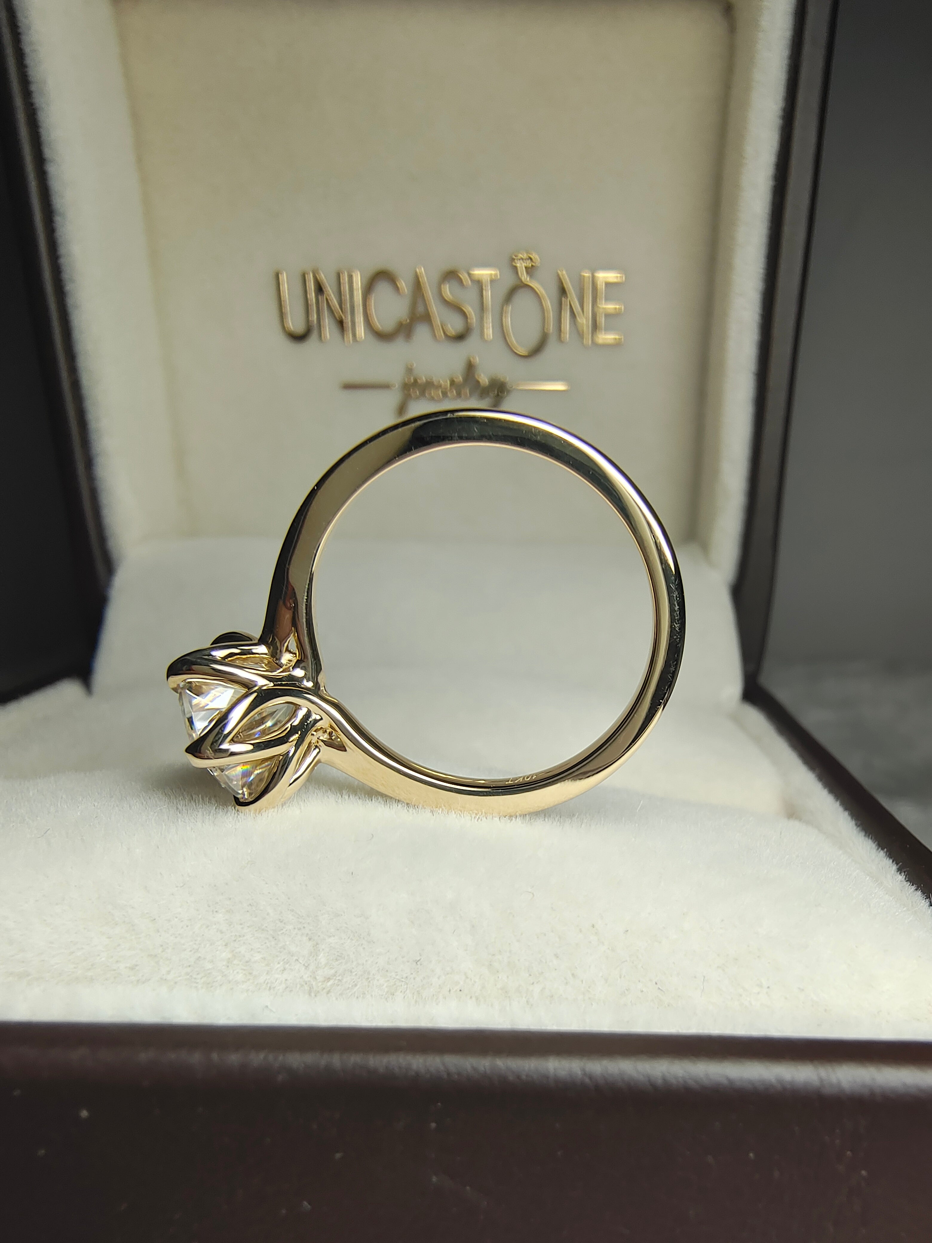 Tulip Engagement Ring by UnicaStone