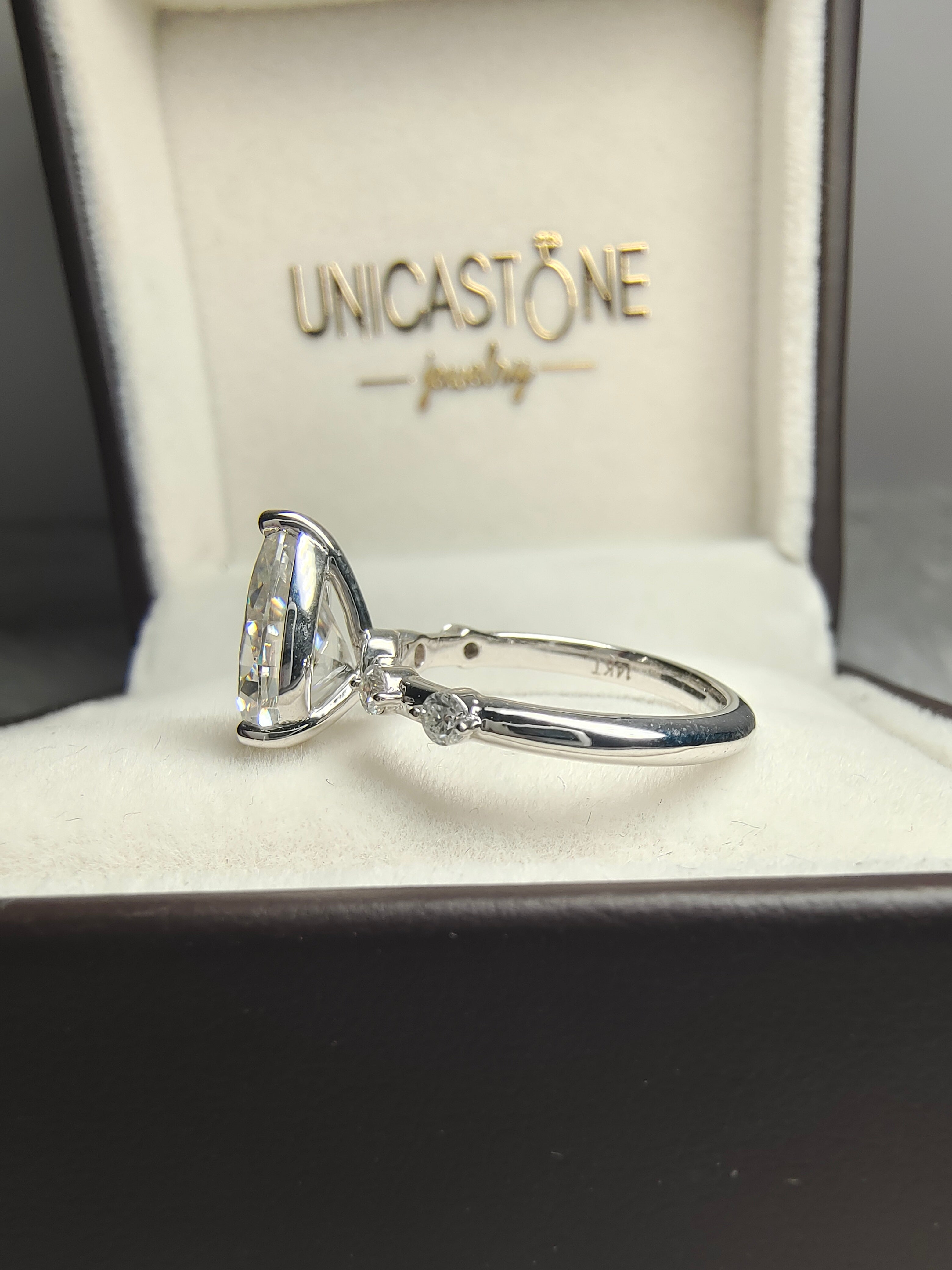 Pear Cut Engagement Ring by UnicaStone