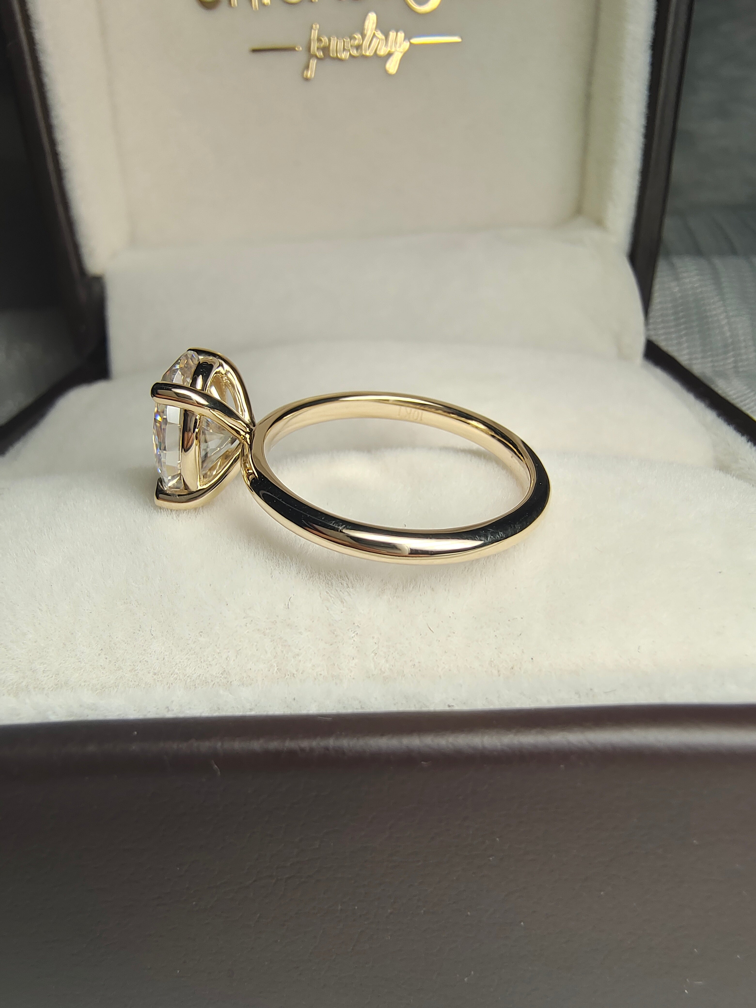 Oval Cut Moissanite Bridal Ring by UnicaStone