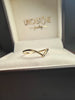 Chevron Moissanite Wedding Band Rings for Women