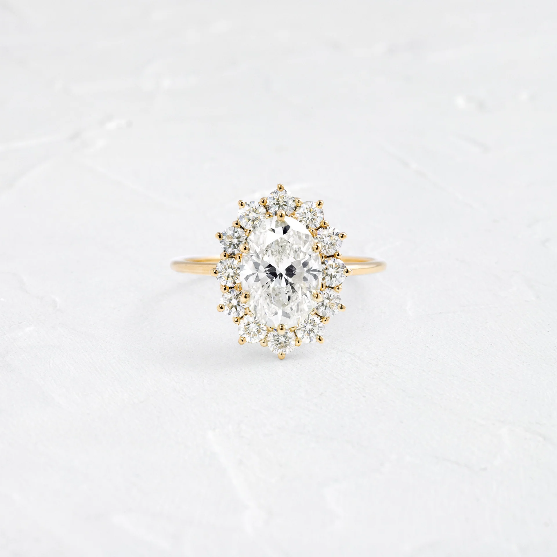 Candice - Double Band Pear Solitaire